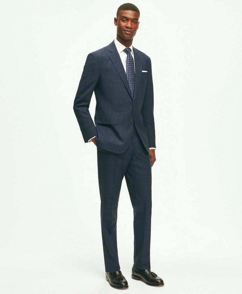 Brooks Brothers Explorer Collection Slim Fit Wool Checked Suit Jacket Product Image