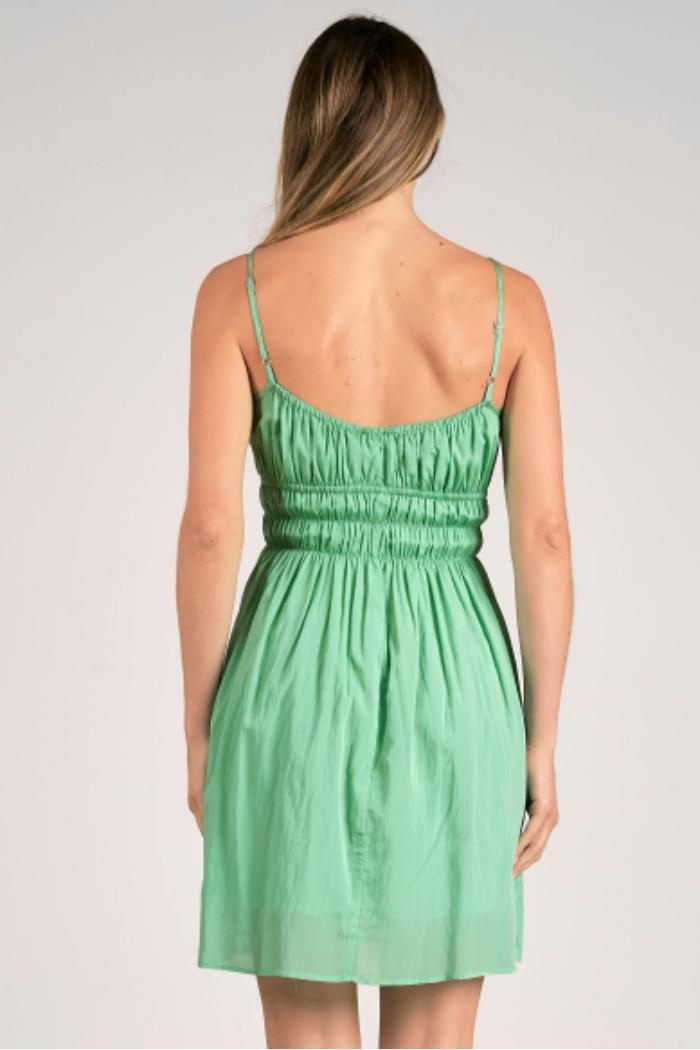 SMOCKED MINI DRESS Product Image