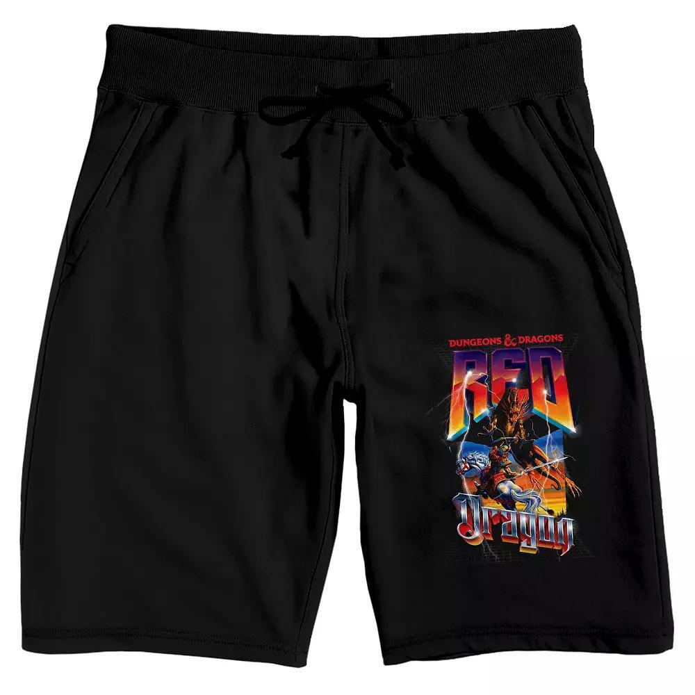 Men's Dungeons & Dragons Red Lich 9" Sleep Shorts, Size: XXL, Black Product Image