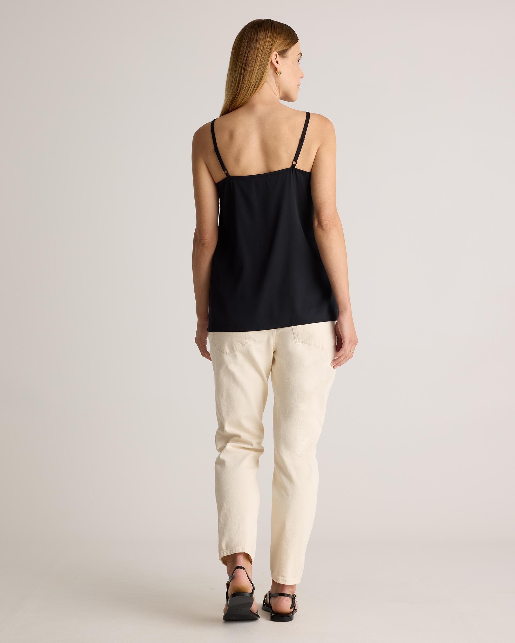 Quince | Women's Washable Stretch Silk V-Neck Maternity Cami Size XS, Mulberry Silk Product Image