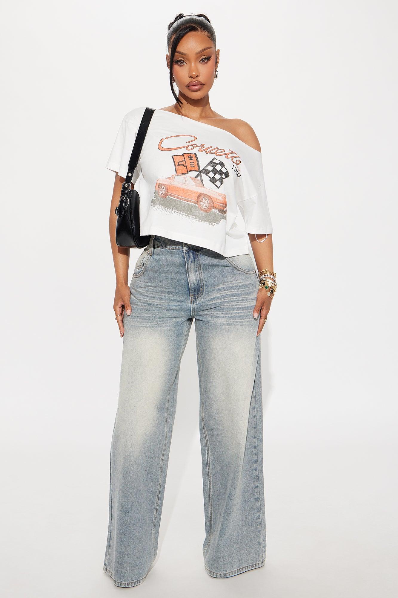 Corvette 1963 Off Shoulder Top - White Female Product Image