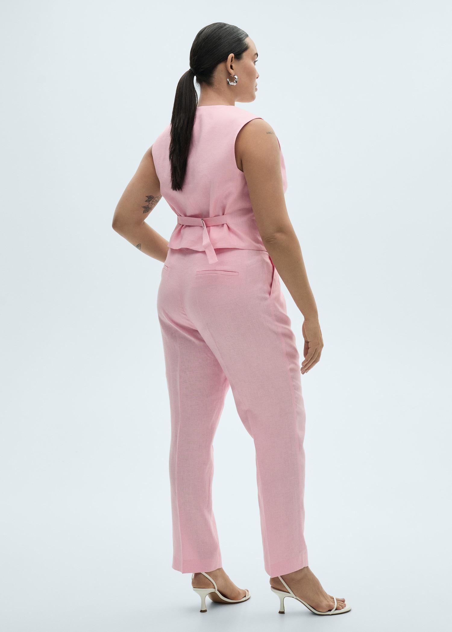 Linen suit trousers - Women | MANGO USA Product Image