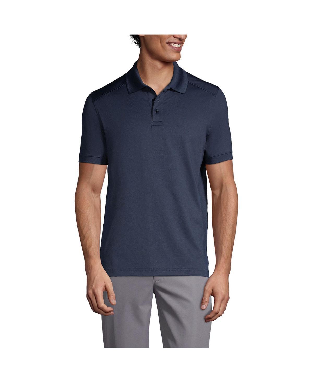 Lands End Mens School Uniform Short Sleeve Rapid Dry Polo Shirt Product Image