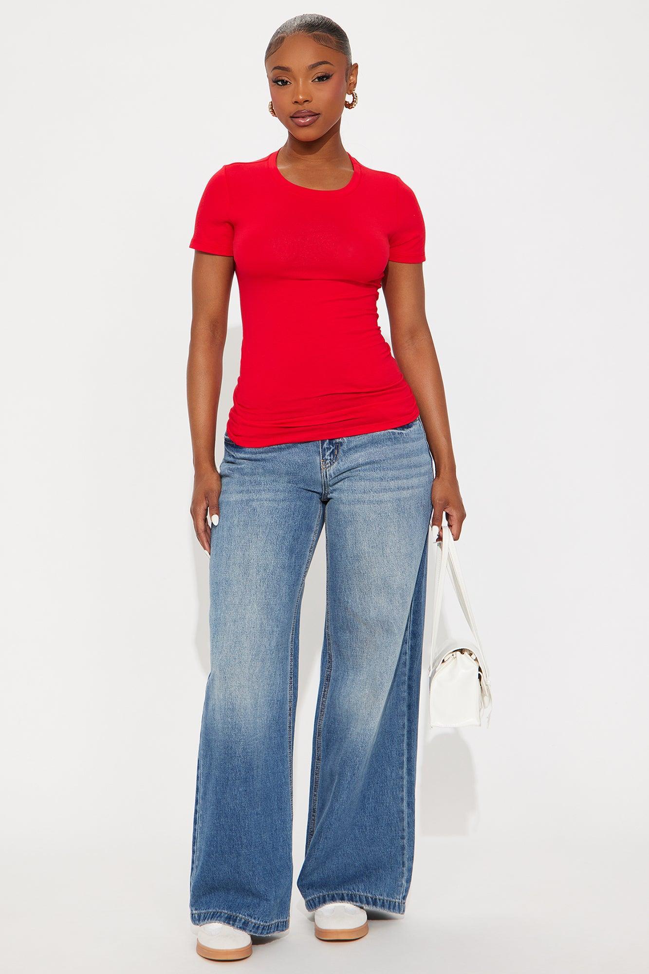 My Everyday Crew Neck Tee - Red Product Image