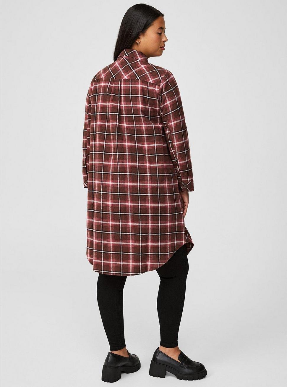 Flannel Midi Shacket Product Image