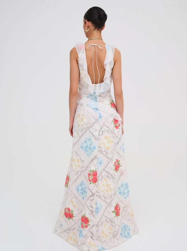 Aviana Maxi Dress — White Product Image