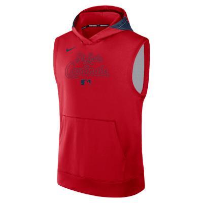 Los Angeles Angels Authentic Collection Menâs Nike Men's Dri-FIT MLB Sleeveless Pullover Hoodie Product Image