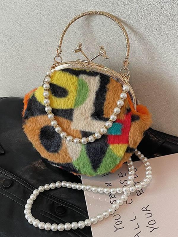 Contrast Color Zipper Crossbody Bags Handbags Product Image