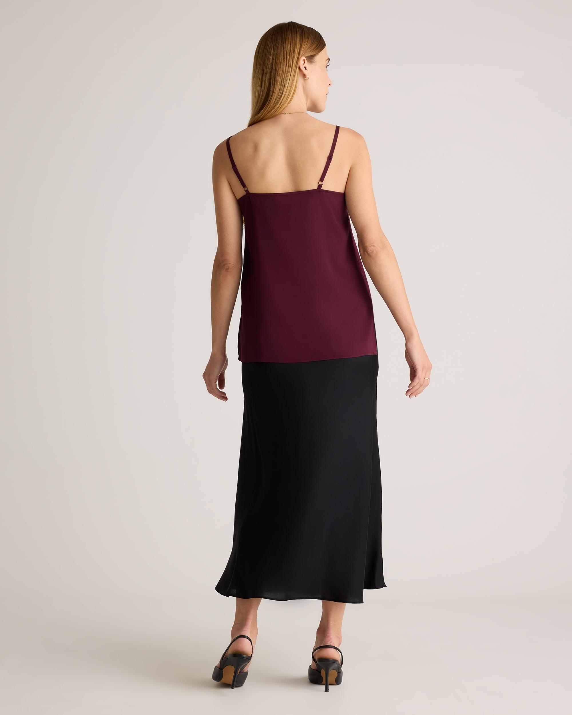 Quince | Women's Washable Stretch Silk Maternity Skirt Mulberry Silk Product Image