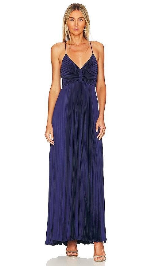 A. l.c. Aries Pleated Open Back Dress Product Image