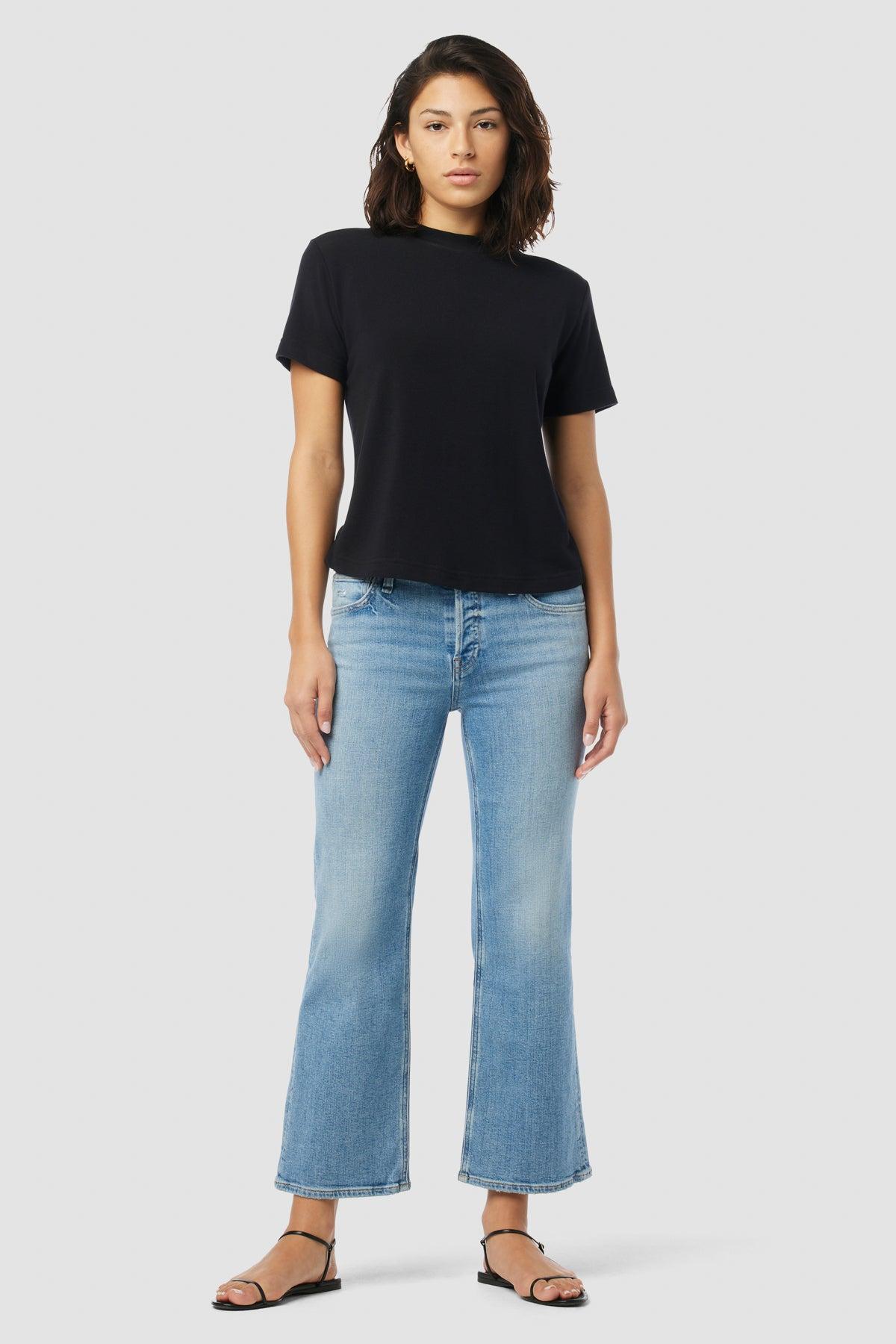 Rosie High-Rise Wide Leg Ankle Jean Female Product Image