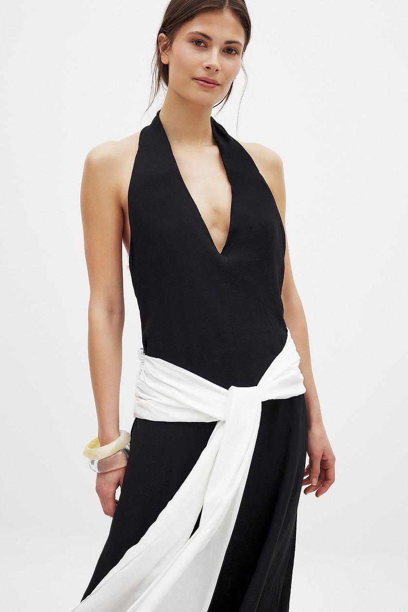Tie Waist Maxi Dress Product Image