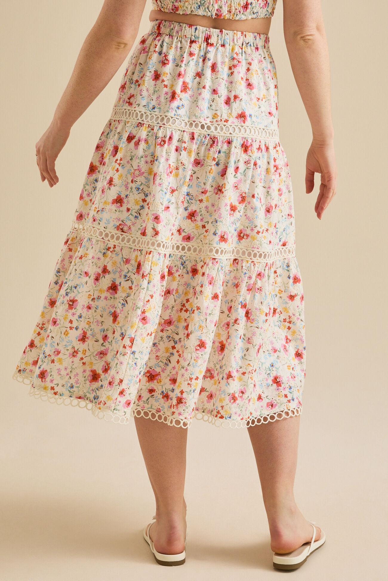 May Floral Midi Skirt Product Image