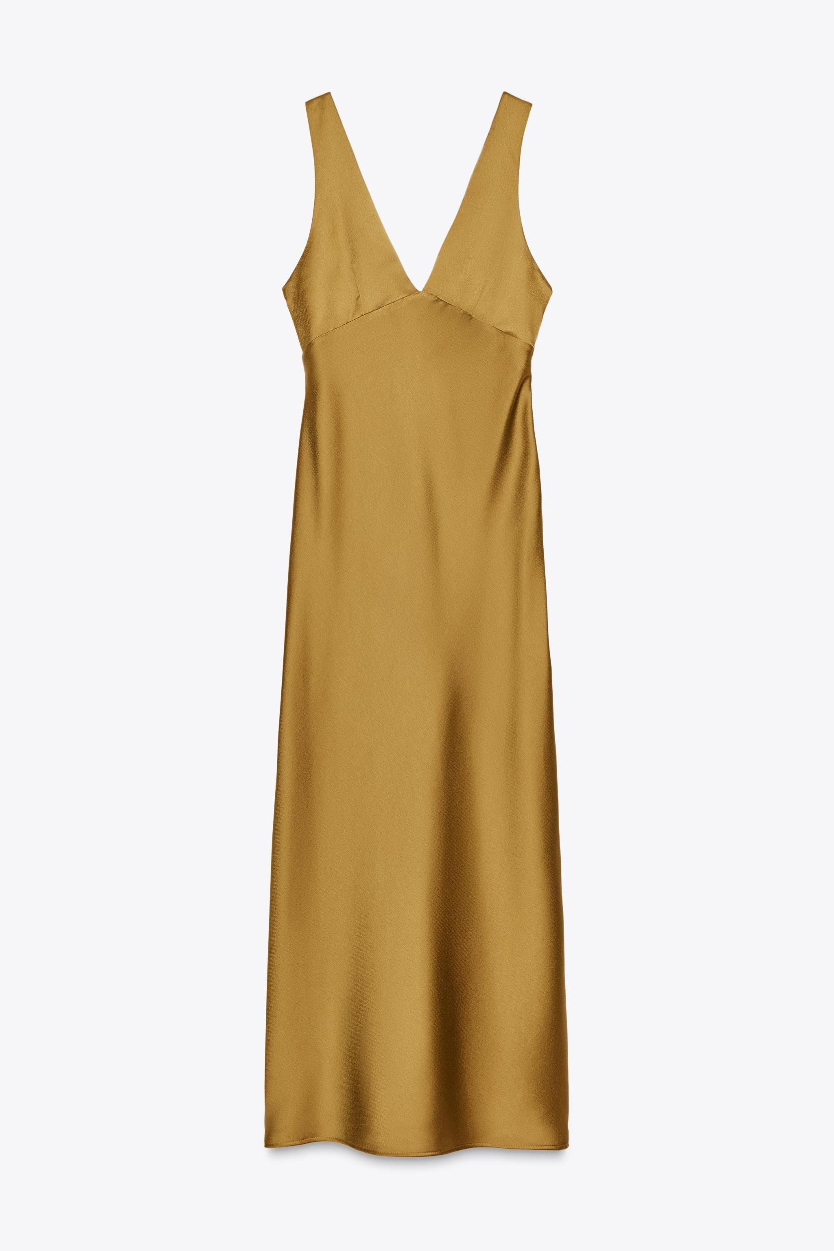 SATIN MIDI DRESS Product Image