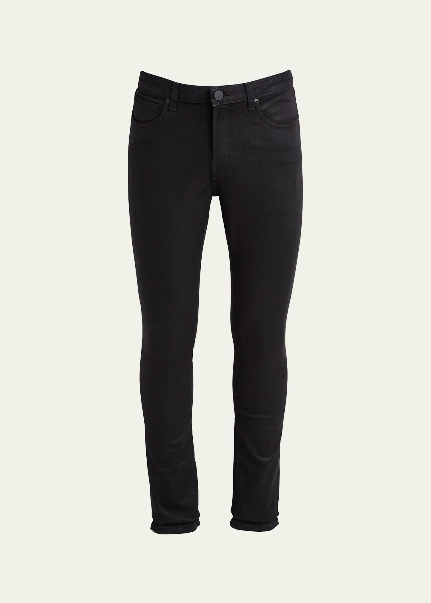 Monfrere Greyson Coated Skinny Fit Jeans in Coated Noir Product Image