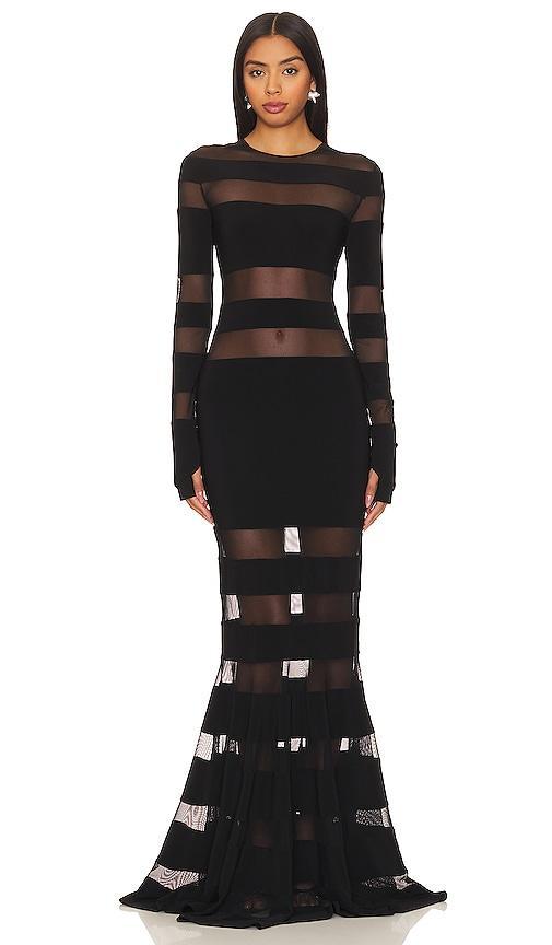Spliced Fishtail Gown Product Image