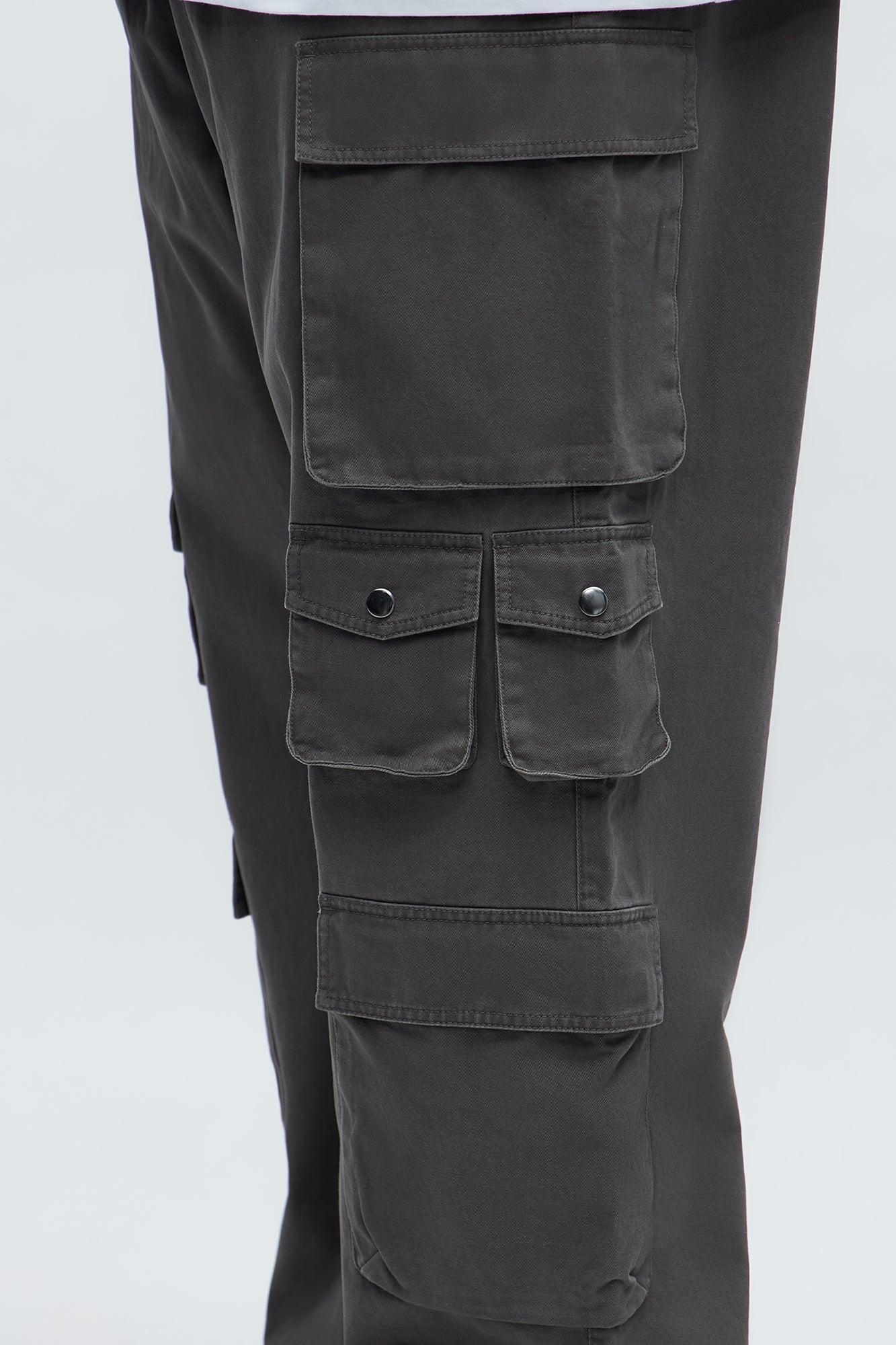 Straight Void Runner Cargo Pants - Charcoal Product Image