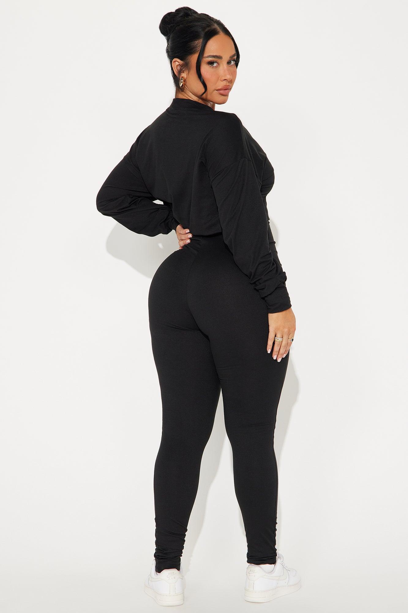 Playing Nice 2 Piece Jumpsuit Set - Black Product Image