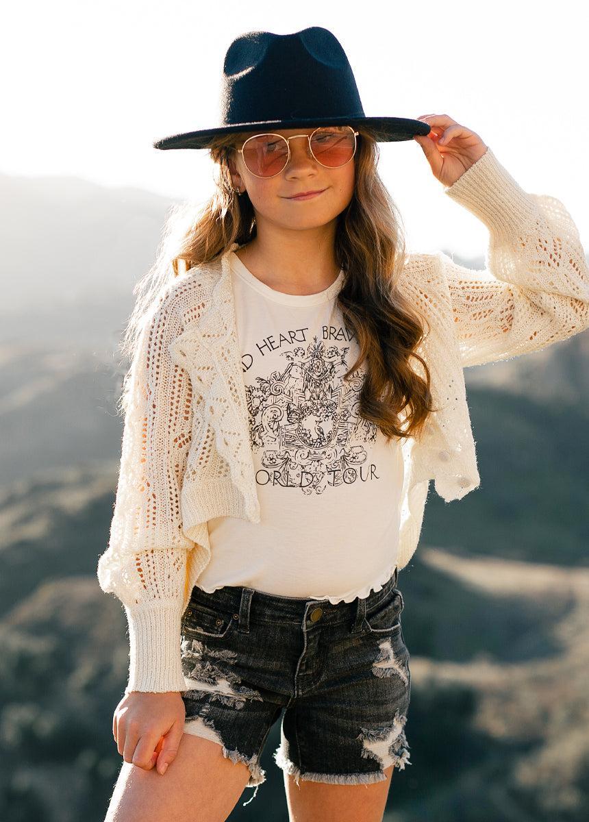 Jelina Sweater in Cream Girls Product Image