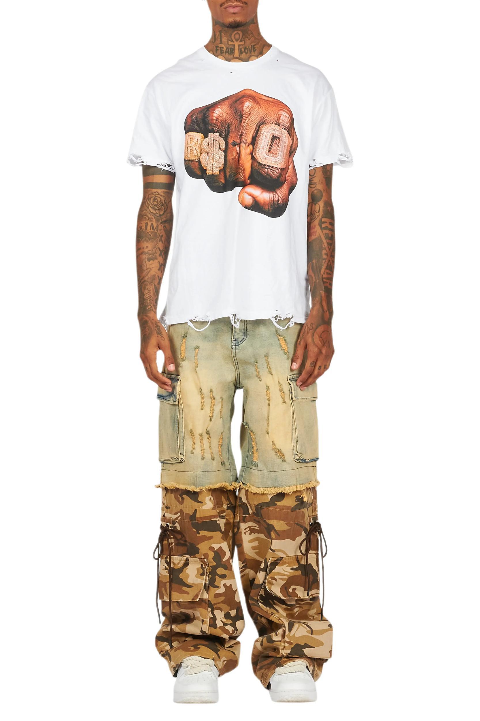 Aleeana White Oversized T-Shirt Female Product Image