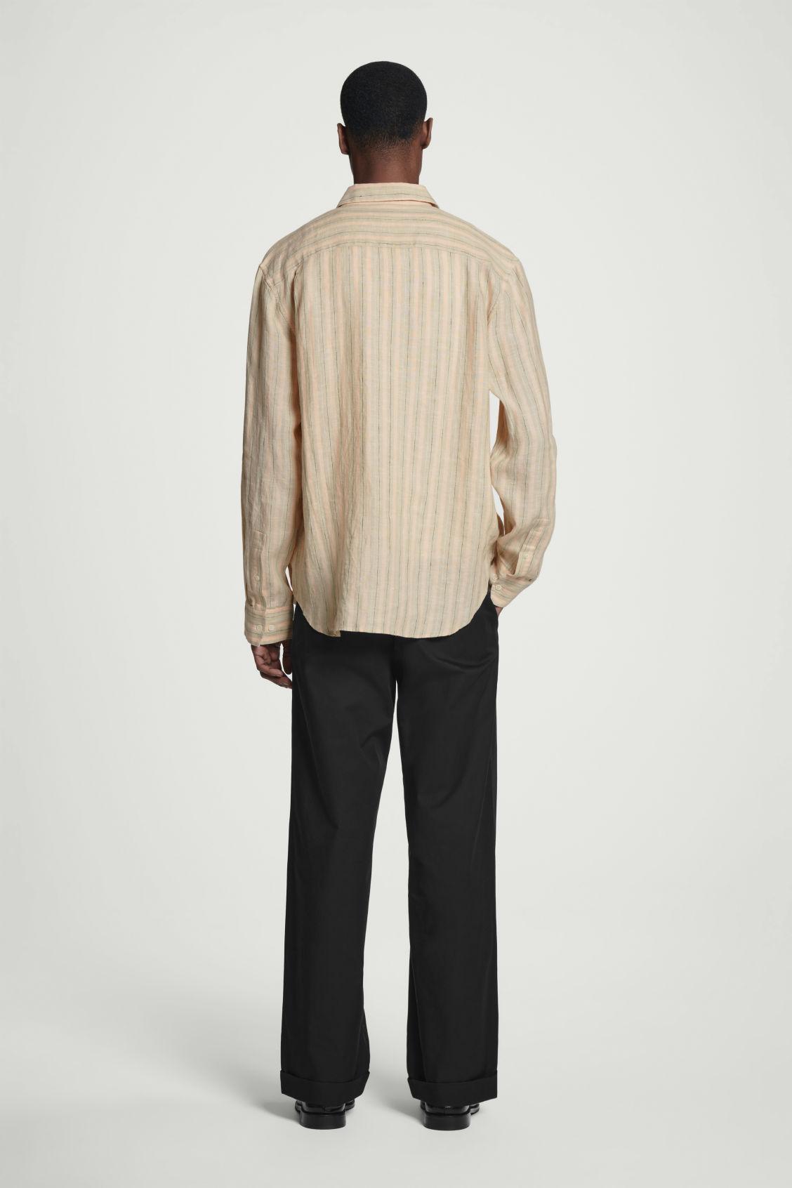 RELAXED LINEN LONG-SLEEVED SHIRT Product Image