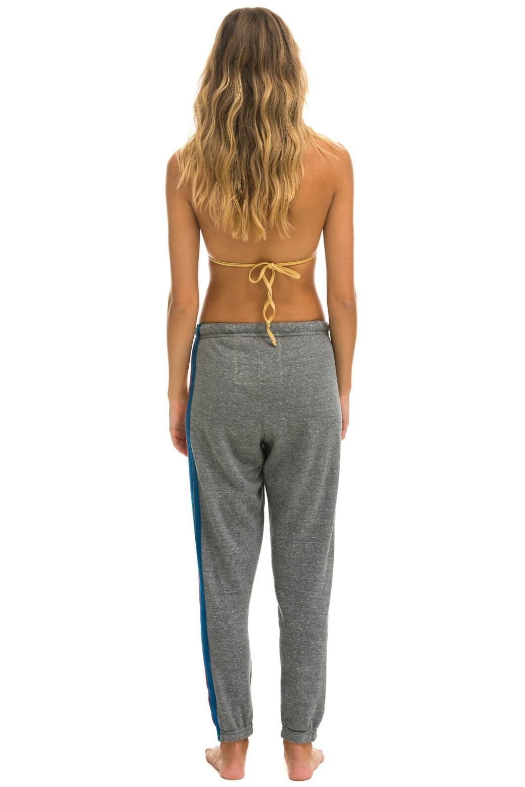 5 STRIPE SWEATPANTS - HEATHER GREY 2 Female Product Image