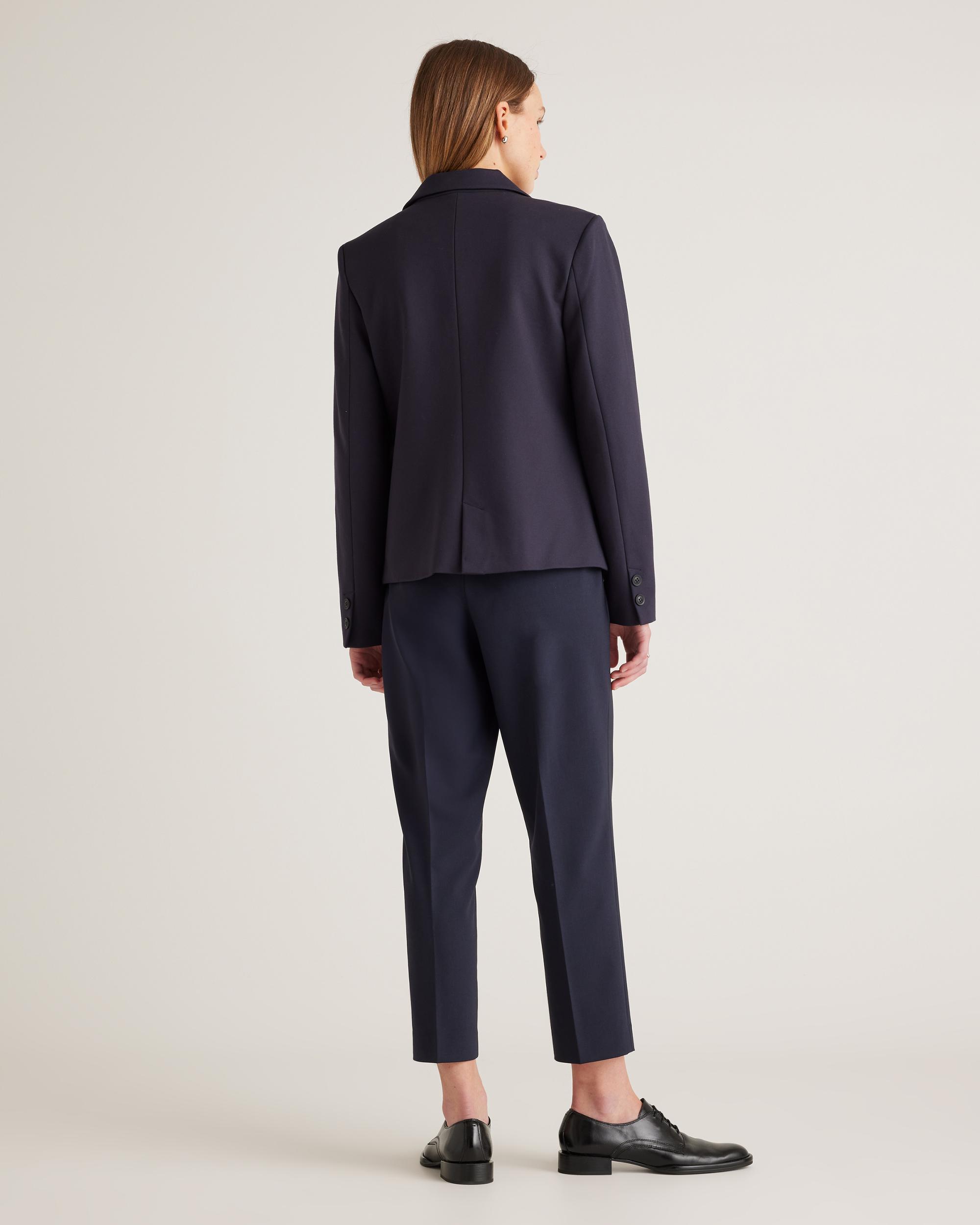 Quince | Women's Ultra-Stretch Ponte Double Breasted Blazer Rayon Product Image