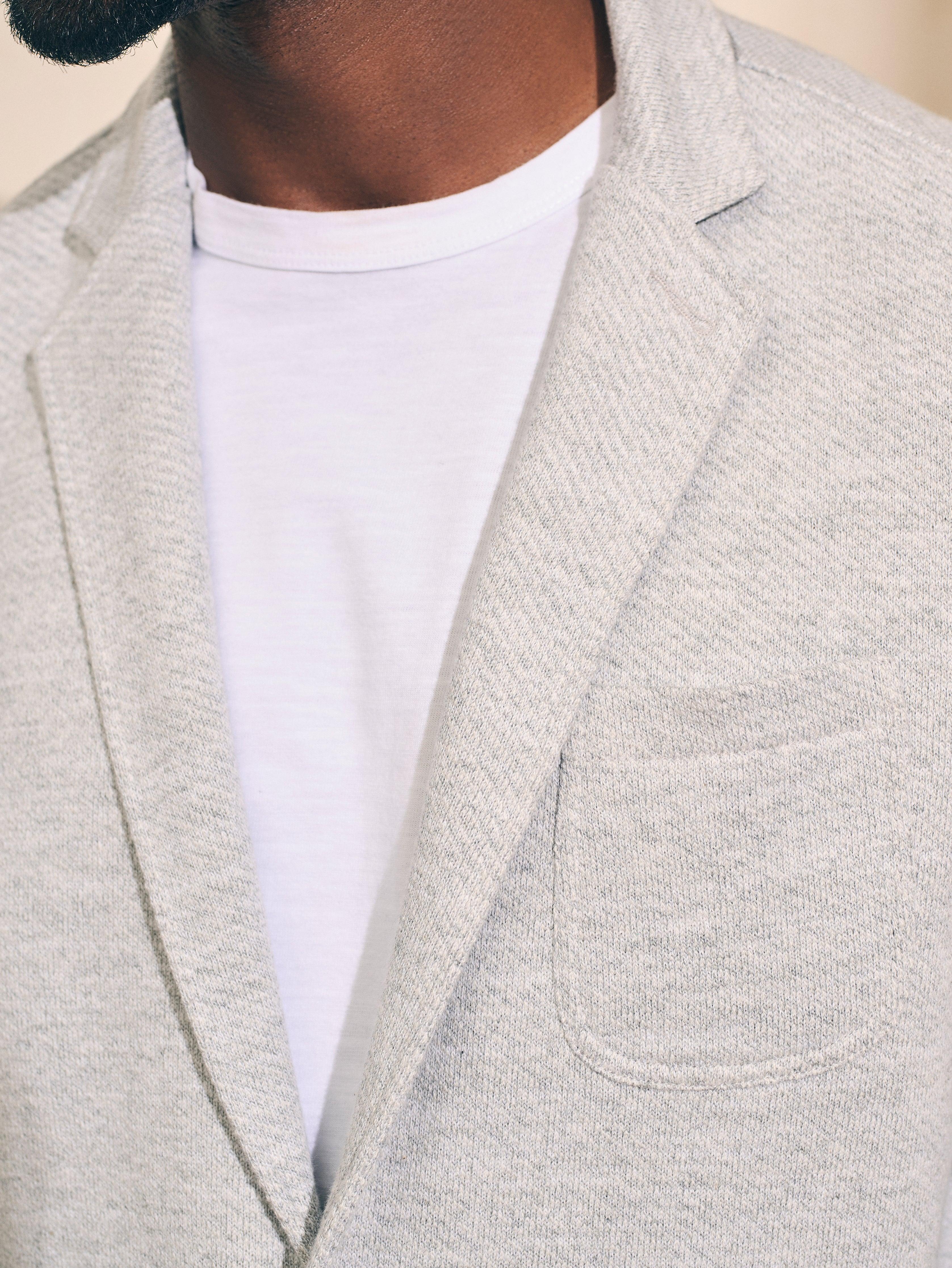 Inlet Knit Blazer (Tall) - Heather Grey Male Product Image