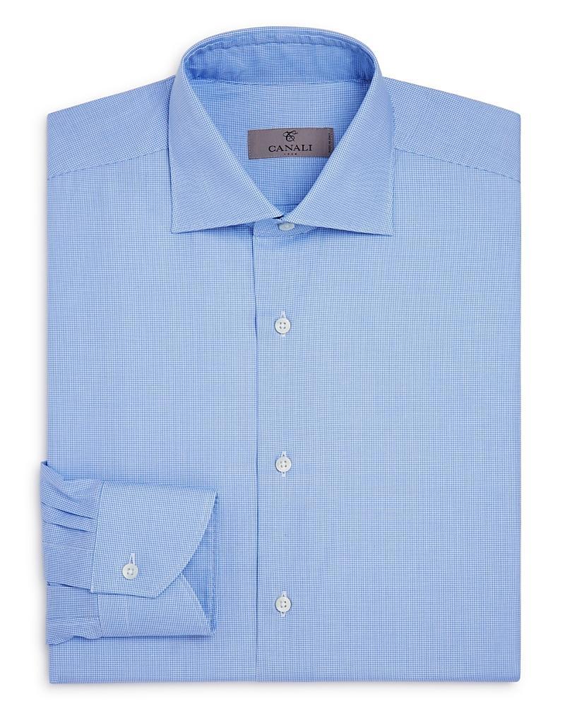 Canali Crosshatch Textured Solid Regular Fit Dress Shirt Product Image