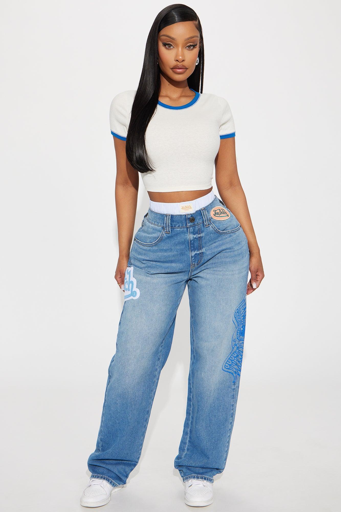 Bree Ringer Tee - Blue/combo Product Image
