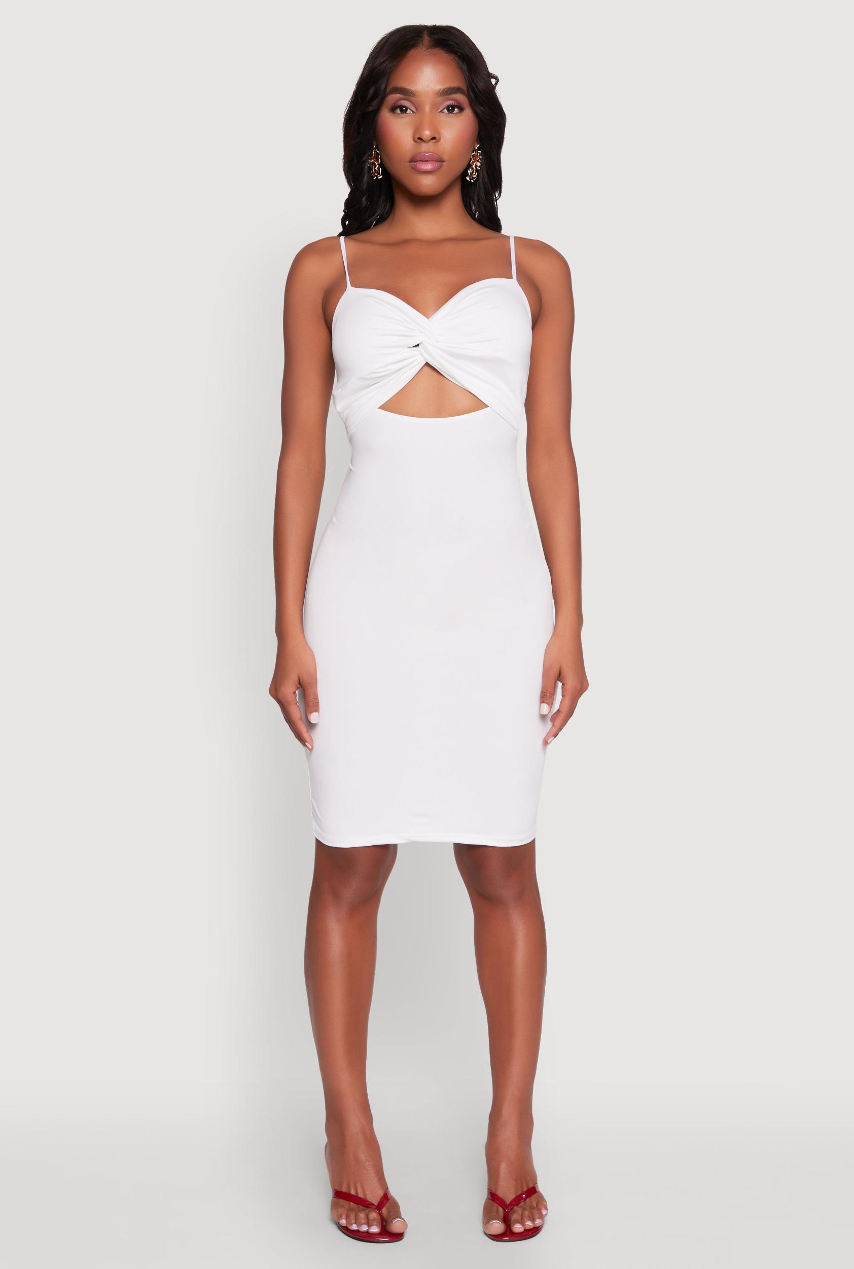 Womens Twist Front Cut Out Dress Product Image