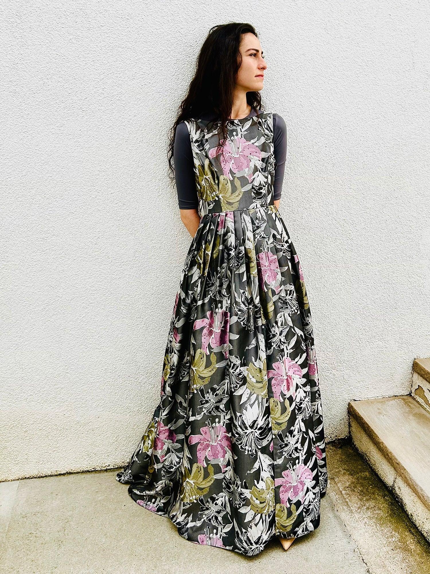 Adrianna Papell Floral Fantasy Gown Product Image