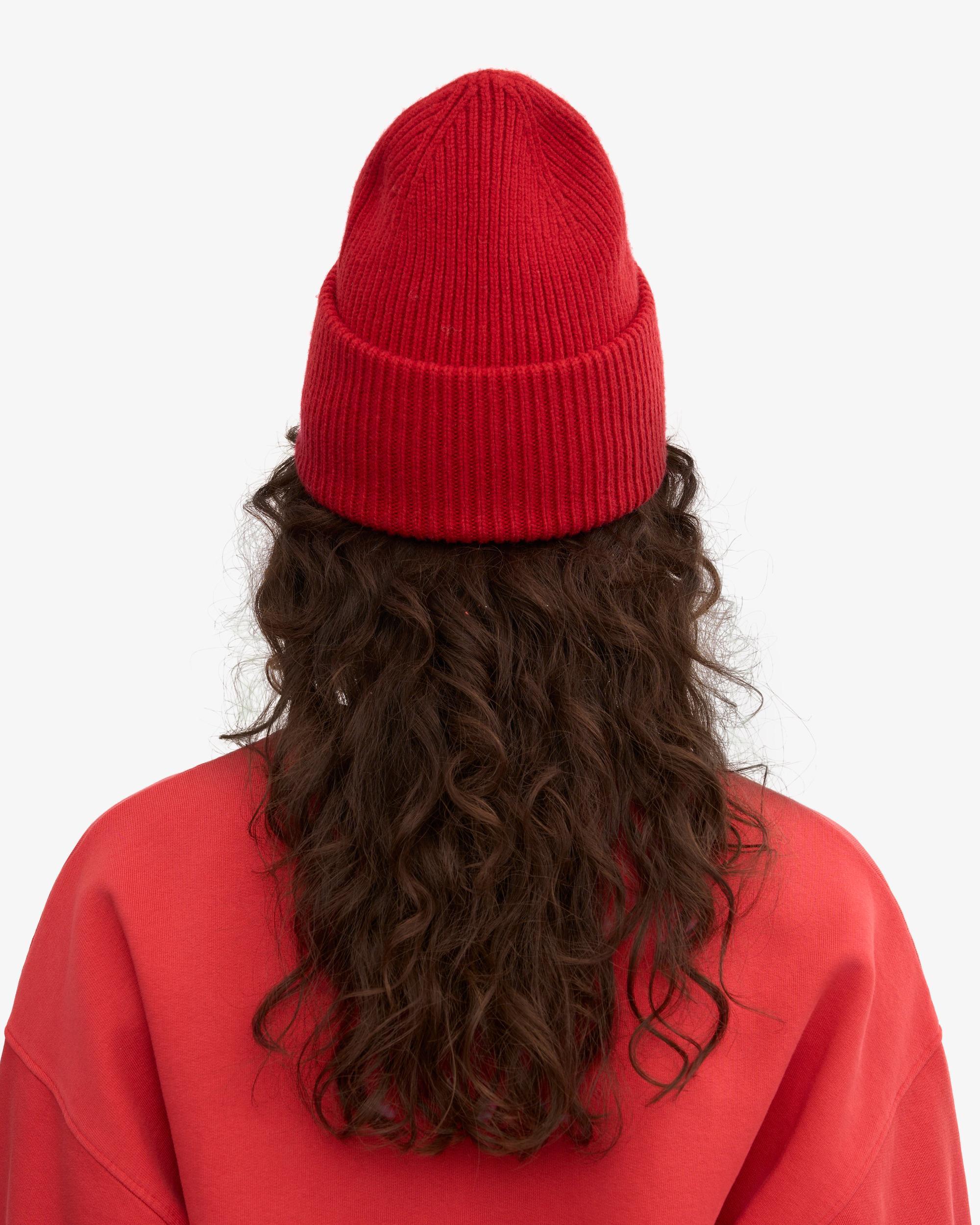 Merino Wool Hat - Scarlet Red Product Image