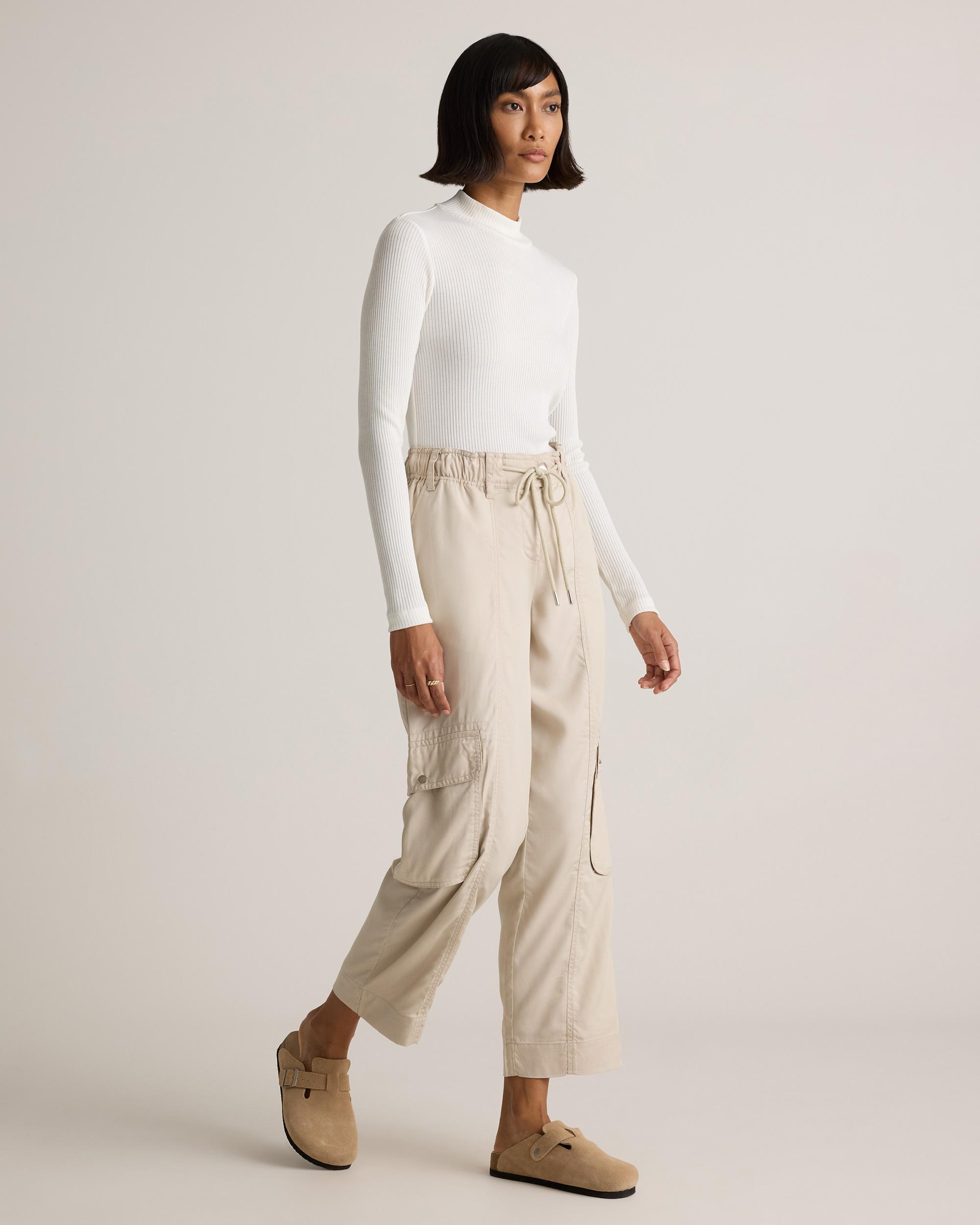 Quince | Women's Vintage Wash Tencel Drawstring Cargo Pants Product Image