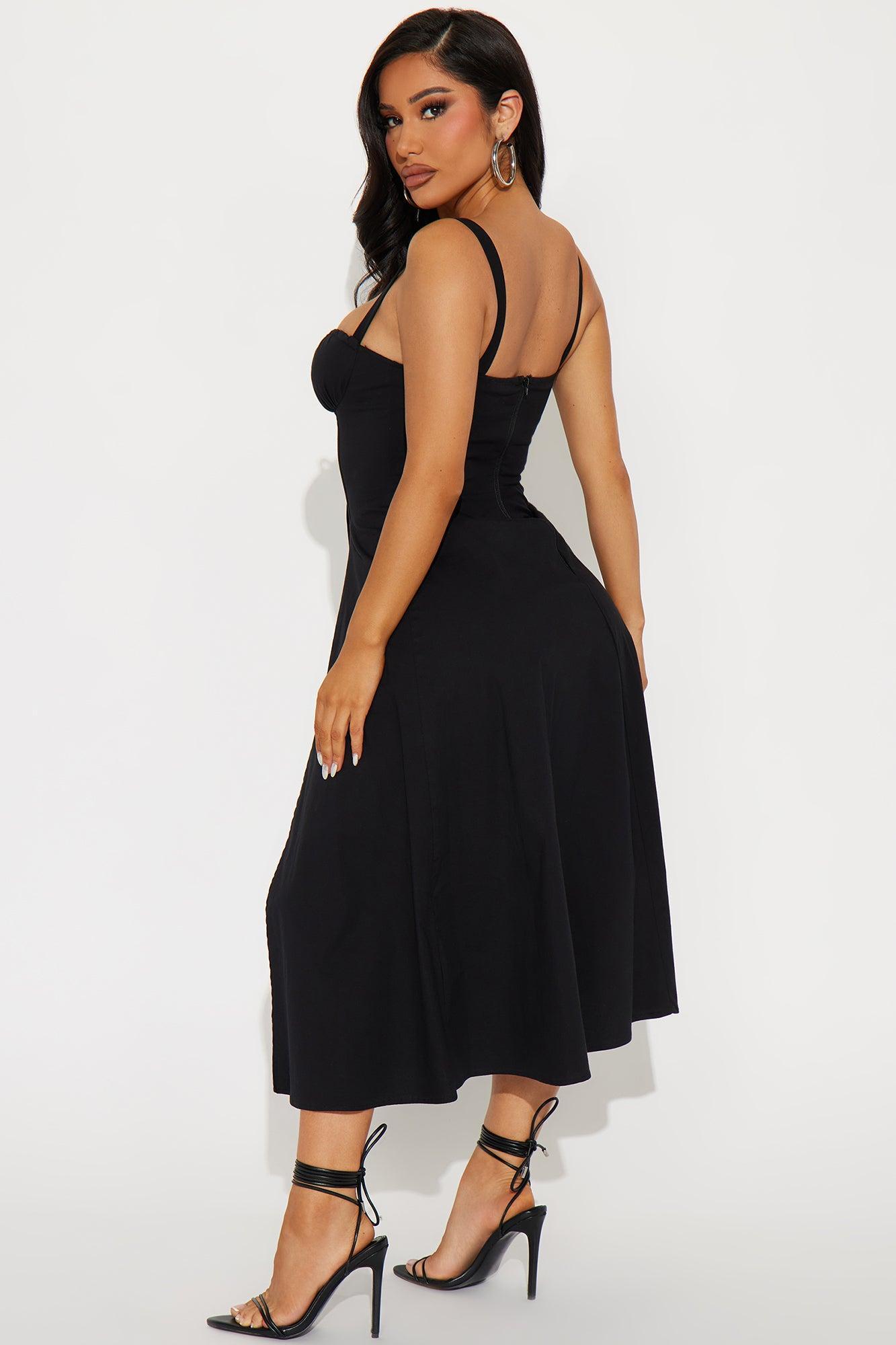 Juniper Midi Dress - Black Product Image
