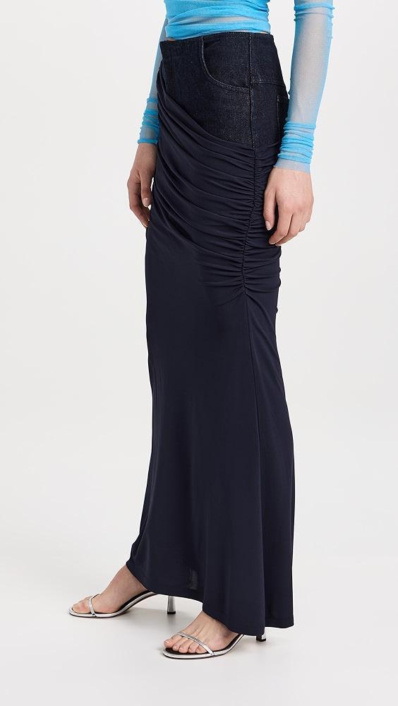 Christopher Esber Wrapped Denim Column Skirt | Shopbop Product Image
