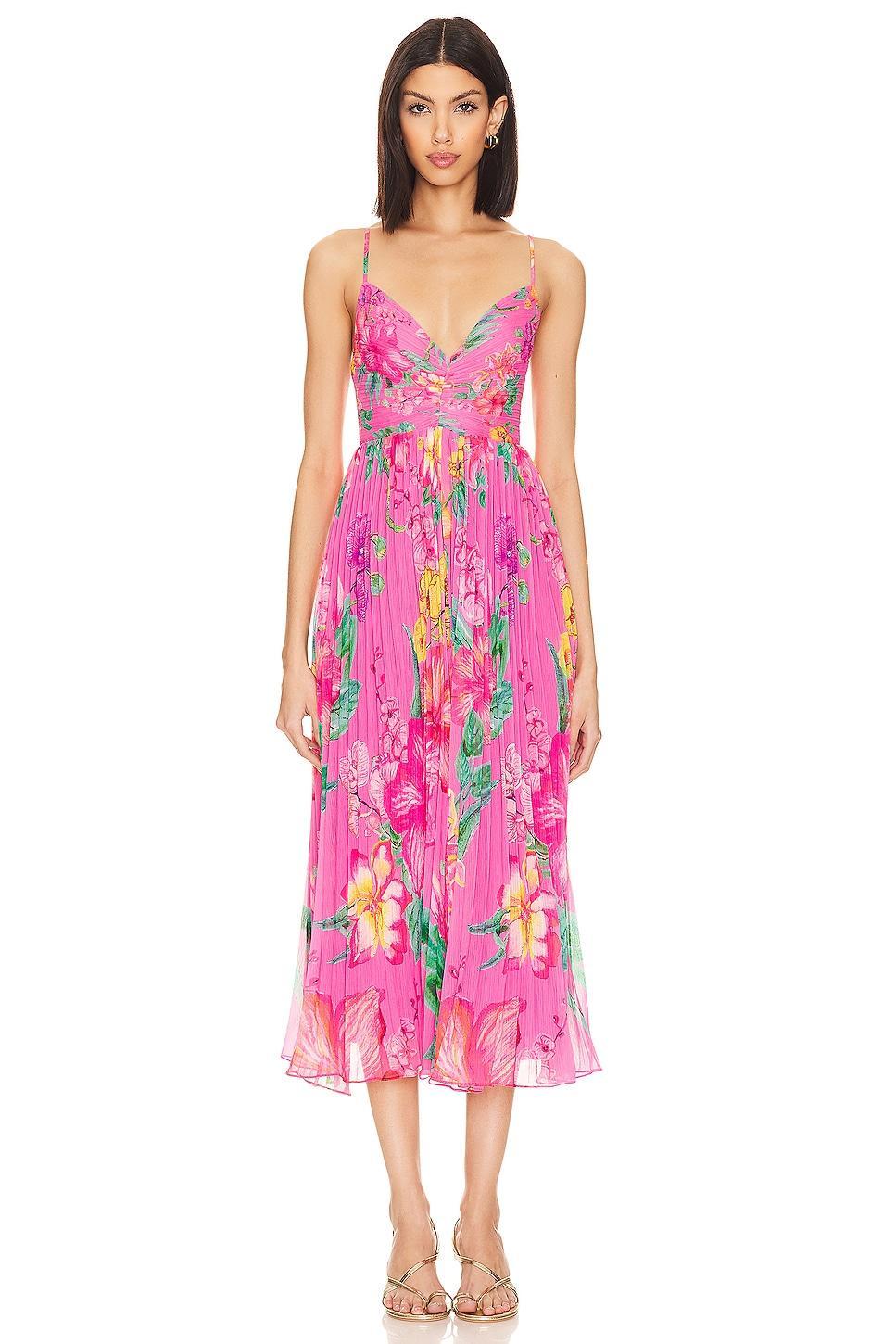 X Revolve Megan Midi Dress Product Image