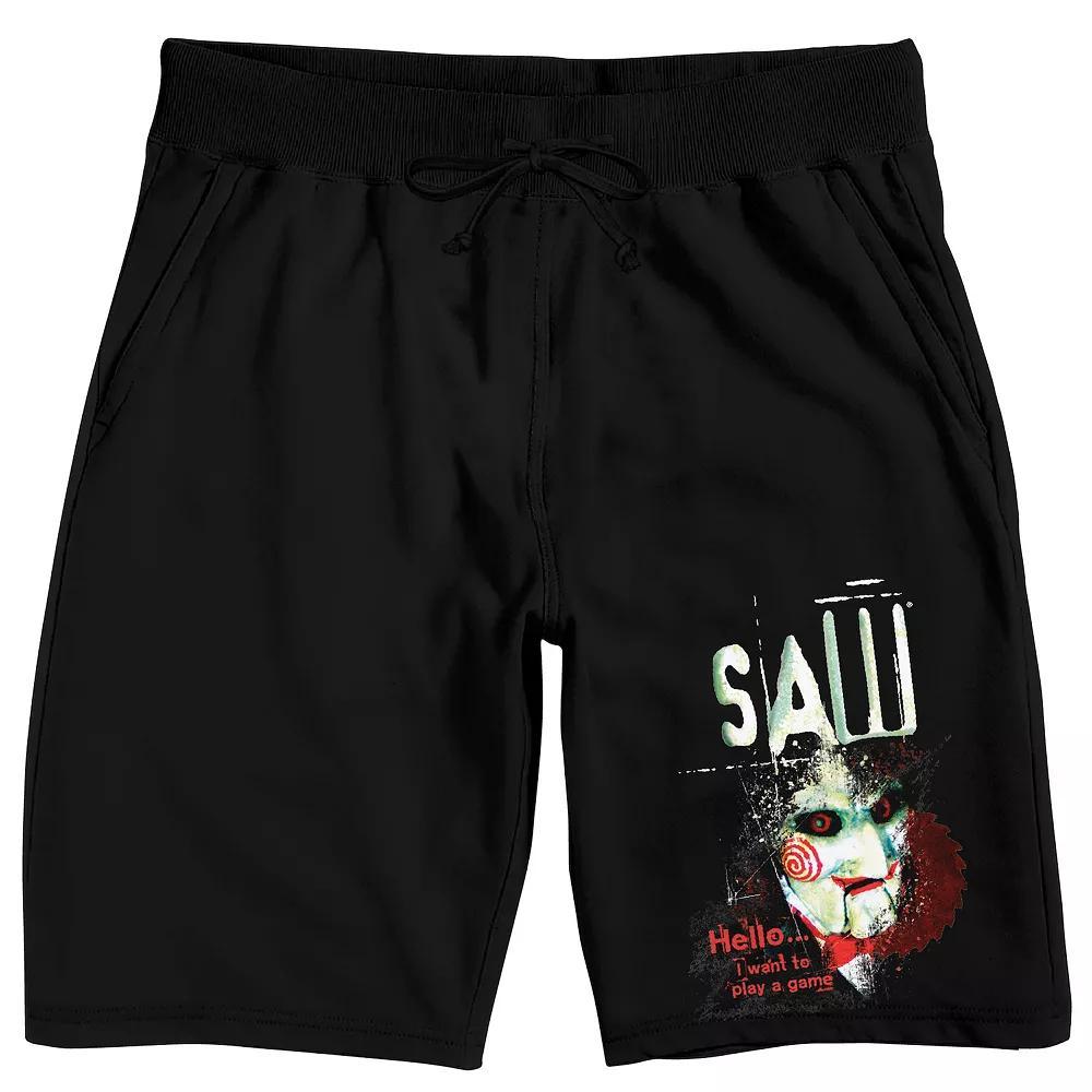 Men's Saw 9-in. Sleep Shorts, Size: Small, Black Product Image