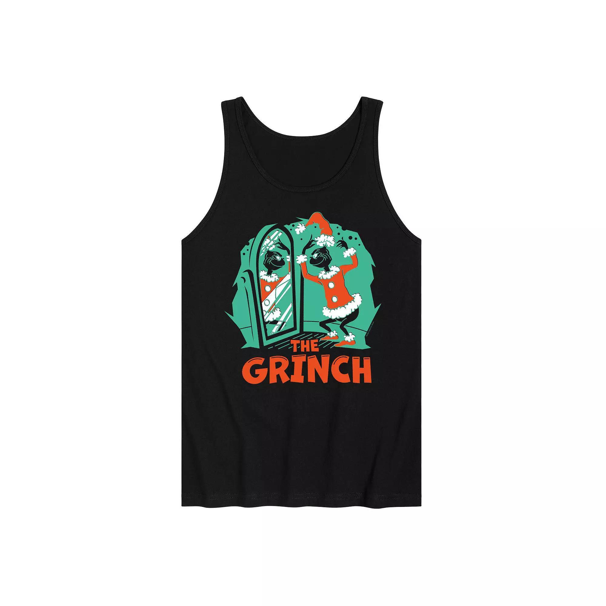 Mens Dr. Seuss The Grinch Dressing Room Graphic Tank Top Product Image