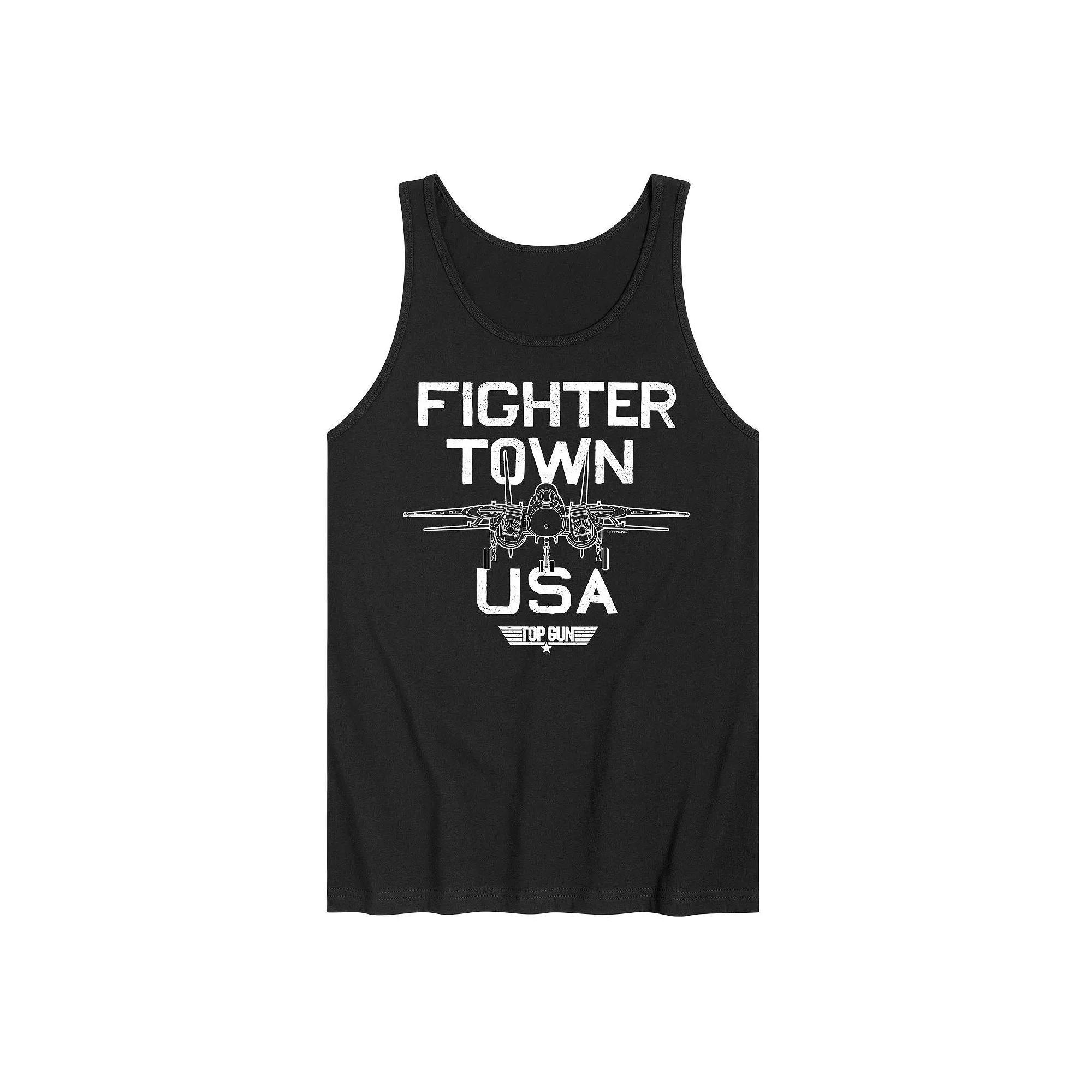 Mens Top Gun Fighter Town Tank Top Product Image