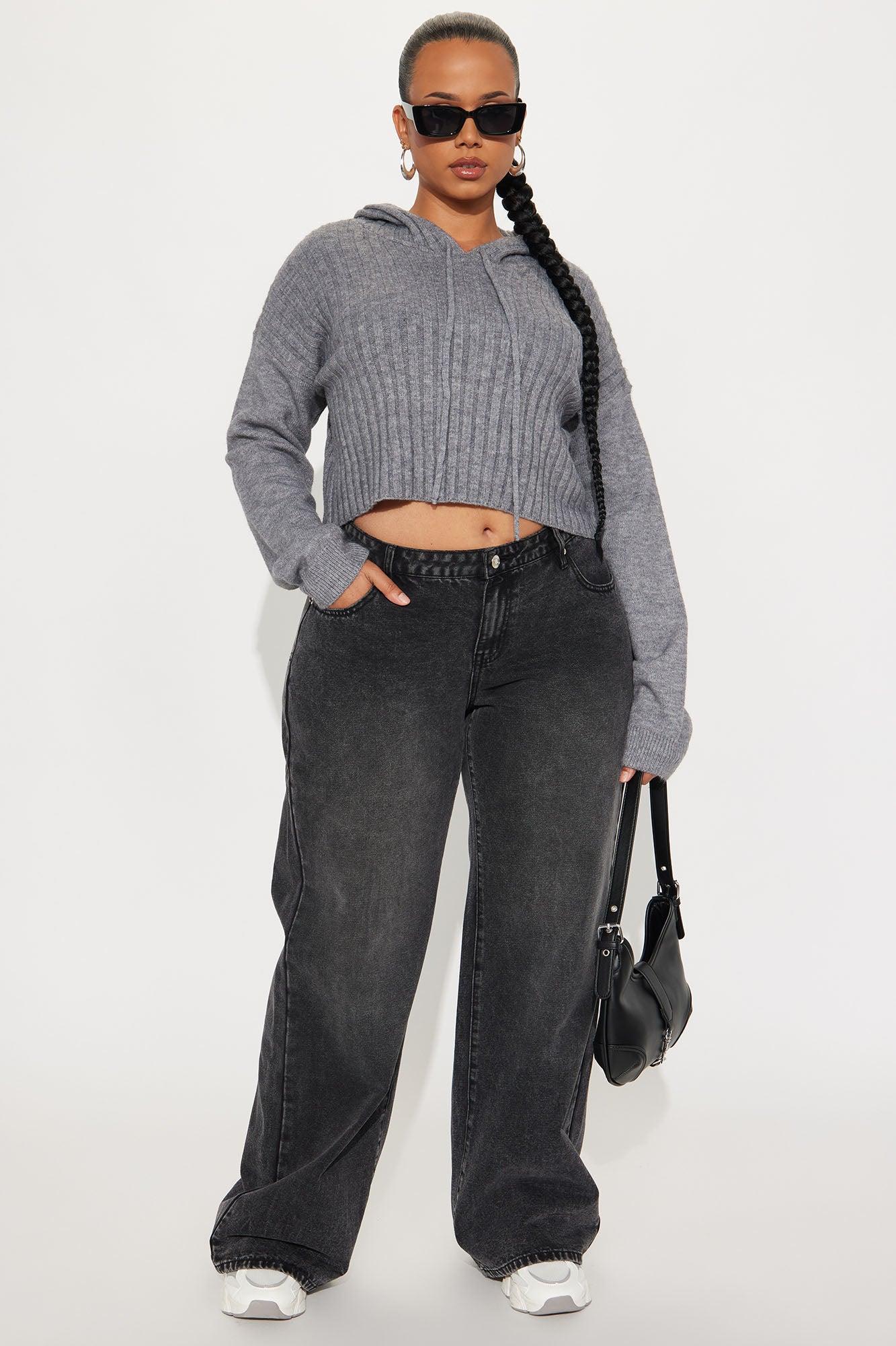 Coco Hooded Sweater - Charcoal Product Image