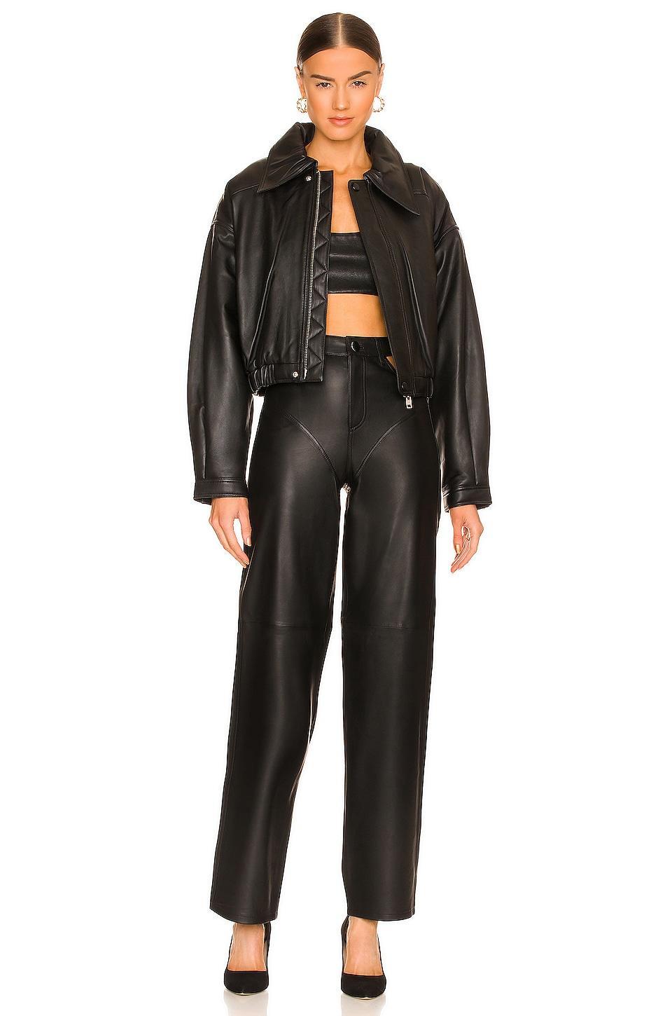 Raven Leather Jacket Camila Coelho Product Image