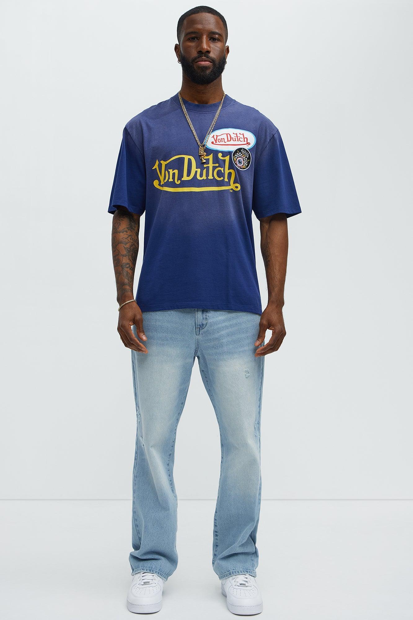 Von Dutch Patch Short Sleeve Crew Tee - Navy Male Product Image