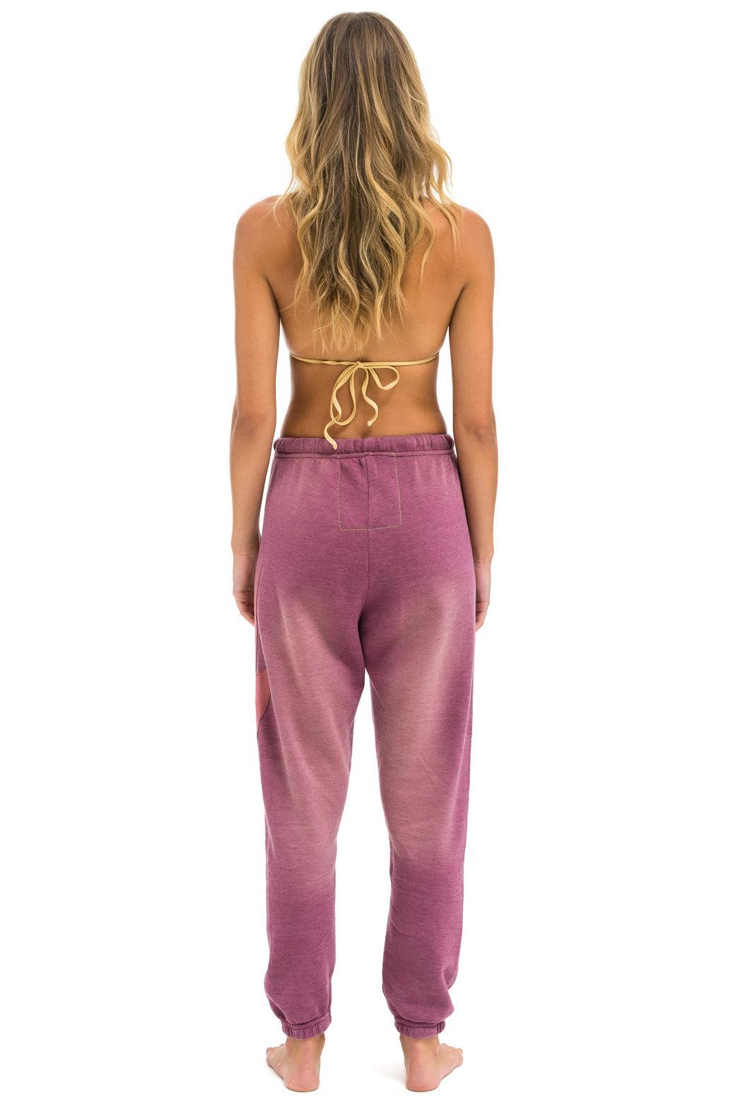 BOLT STITCH SWEATPANTS - FADED BERRY Female Product Image