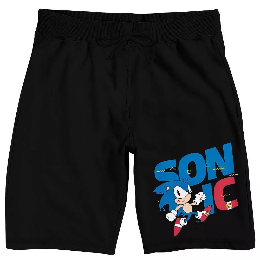 Men's Sonic the Hedgehog Pajama Shorts, Size: Small, Black Product Image