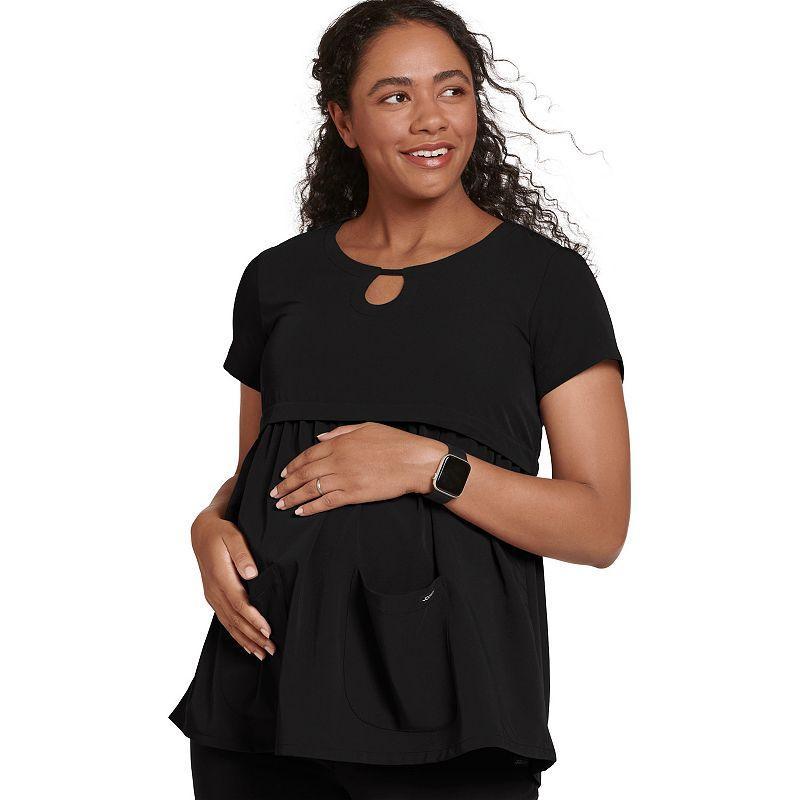 Maternity Jockey Scrubs Empire Waist Top 2461, Womens New Blue Product Image