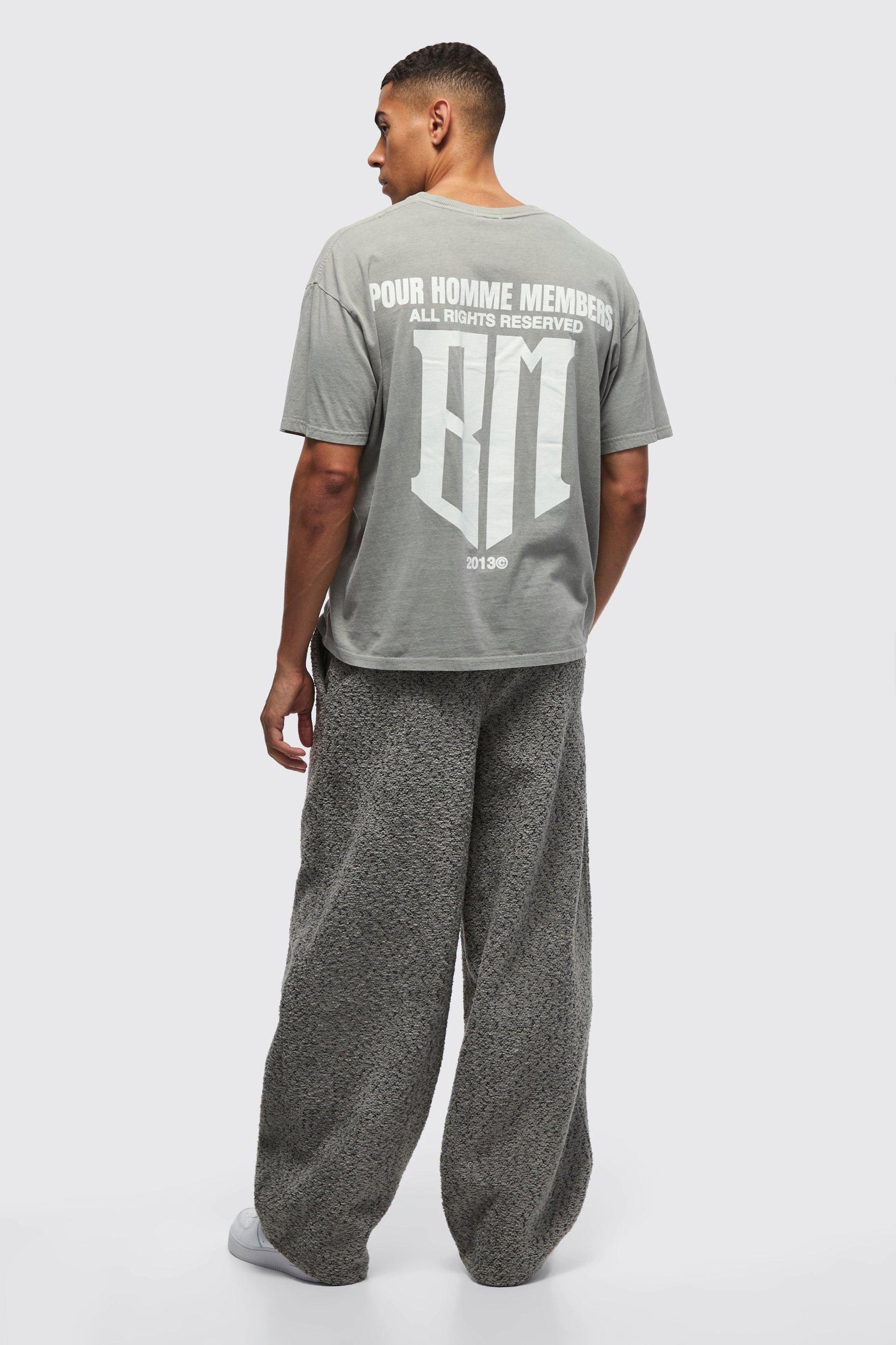 Elasticated Waist Straight Leg Heavyweight Textured Cargo Pants | boohooMAN USA Product Image