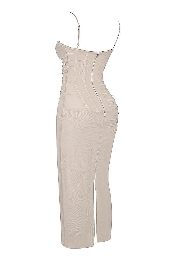 Nalini  sand maxi dress Product Image