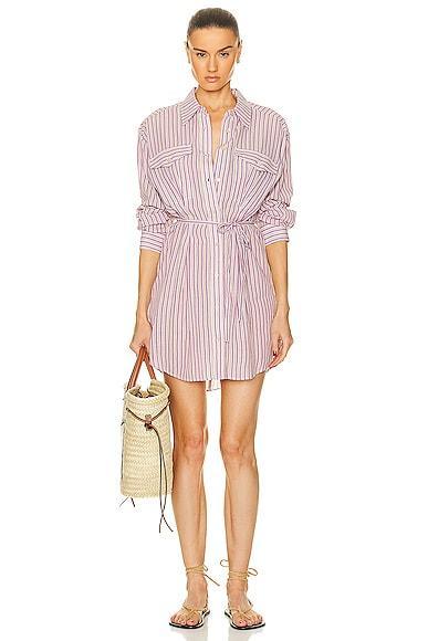 Isabel Marant Etoile Liliane Dress in Purple Product Image