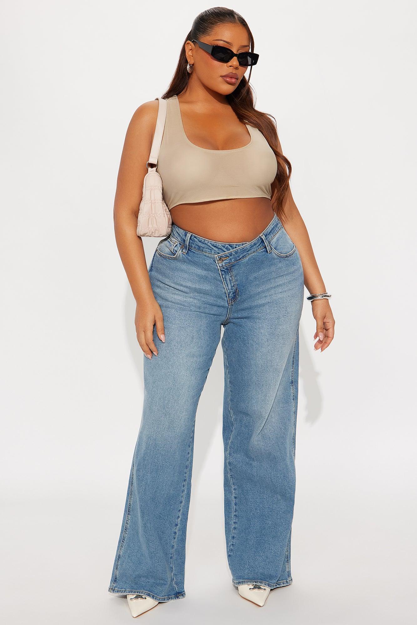 Eastside Low Rise Crossover Wide Leg Jean - Vintage Wash Product Image